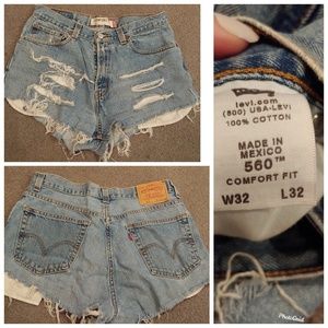 Levi denim shorts